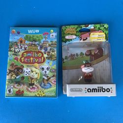 Nintendo Wii U animal crossing Amiibo Festival and Lottie Amiibo