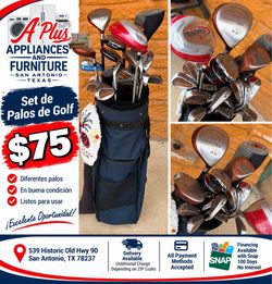 Mixed Golf Club Set with Bag
