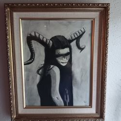Original Framed Charcol Artwork