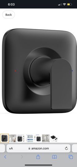 Shower Valve Trim Kit Matte Black 