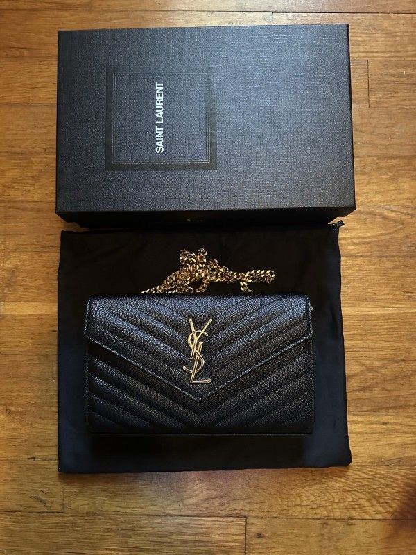 YSL Yves Saint Laurent Cassandra Crossbody Wallet on Chain Ysl Bag