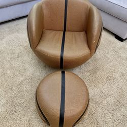 Basketball Chair With Ottoman