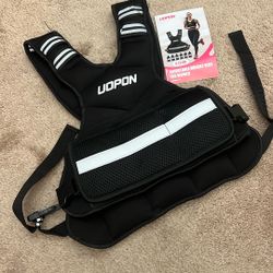 Adjustable Weighted Vest for Women, 6-12 Lbs Rucking Vest with 6 Ironsand Weights, Great Weighted Vest with Plus Pockets Reflective Strips for Running