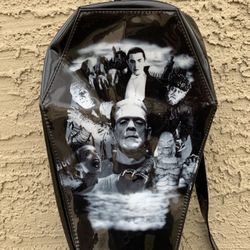 Rock Rebel Universal Monsters Coffin Shaped Backpack