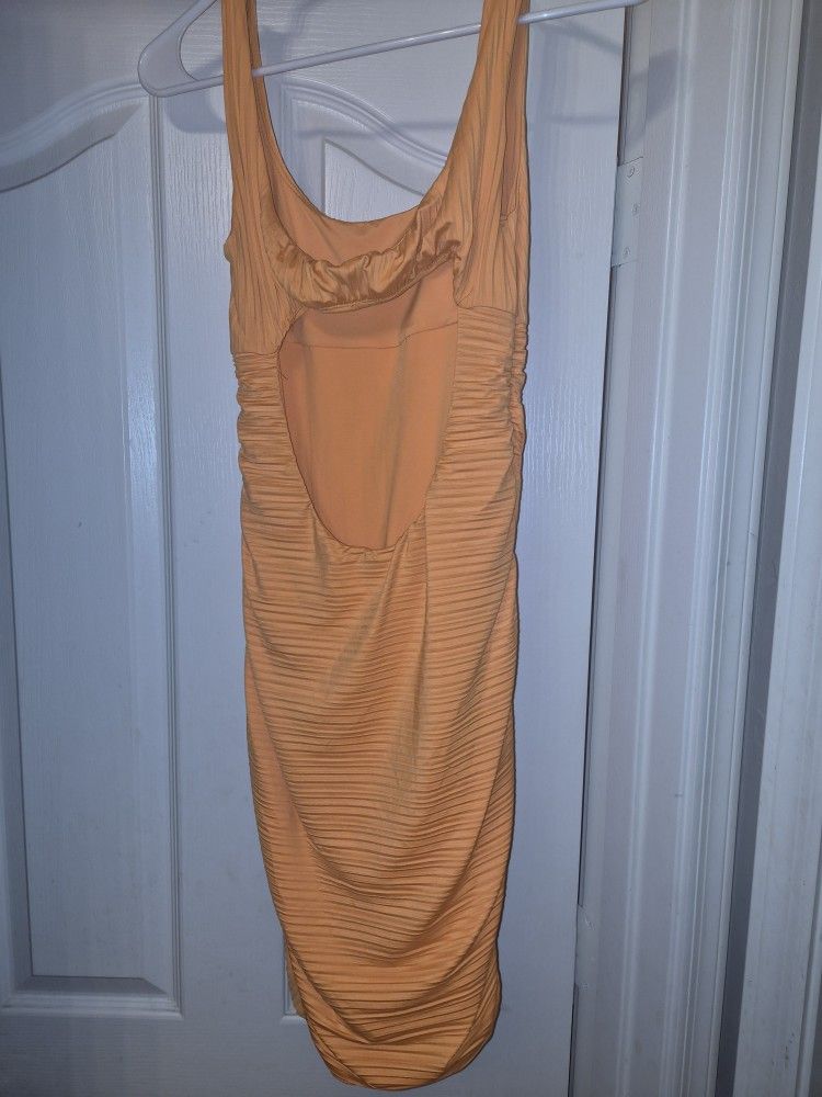 Large Orange Halloween Dress