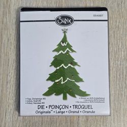 Sizzix Tree, Christmas 2 Die 554987 Dies Set for Die-Cutting Paper Crafts