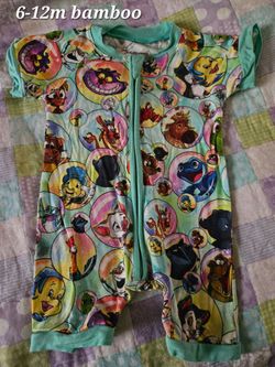 Showstoppers Baby Bamboo Romper 6-12M Disney Print