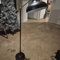 Target Adjustable Floor Lamps for Living Room, Standing Lamp for Bedroom with Balance Arm, Tall Black and Gold Lamp