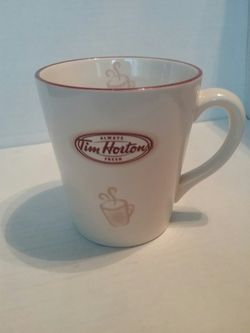 Tim Hortons 2007 Limited Edition Coffee Mugs Cup Always Fresh-White/Brown