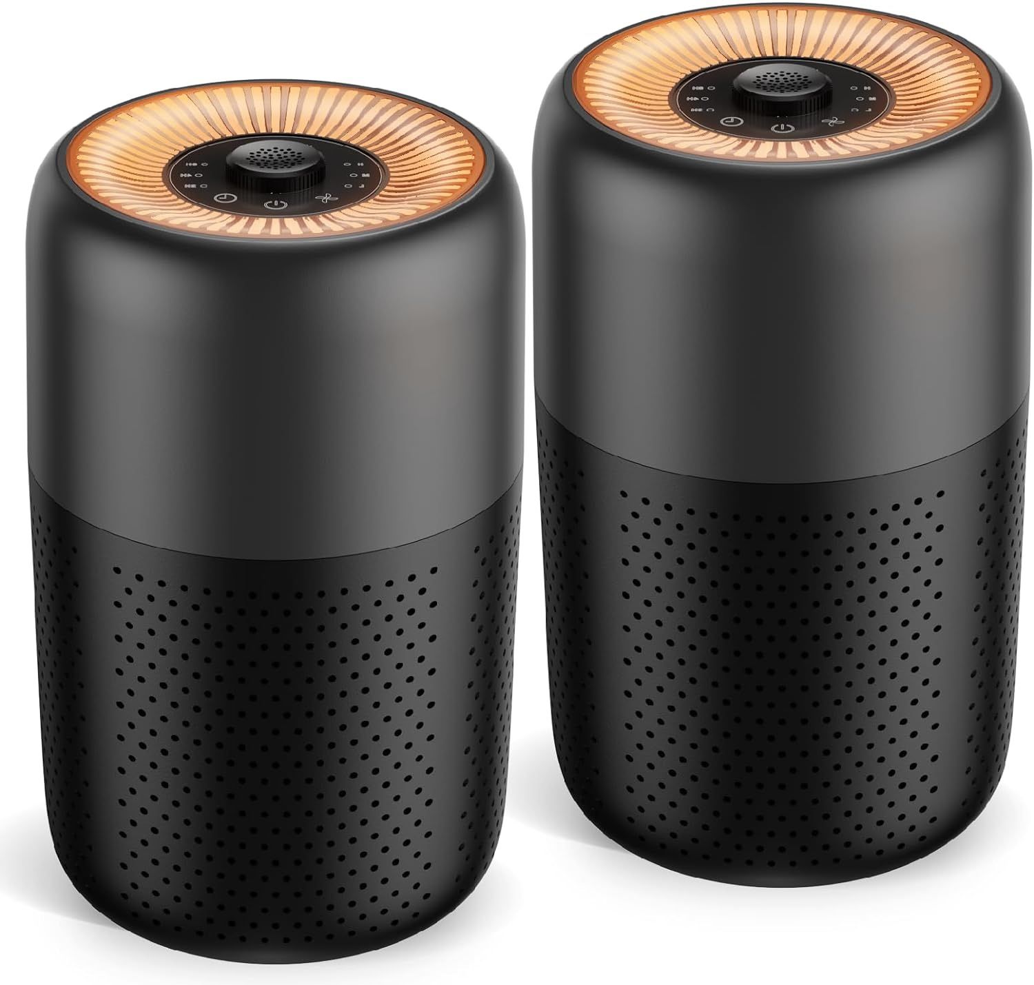 2 Pack Air Purifiers for Bedroom,H13 HEPA Filters,Fragrance for Better Sleep,Portable Air Purifier with Nightlight Speed Control,For Home Living Room