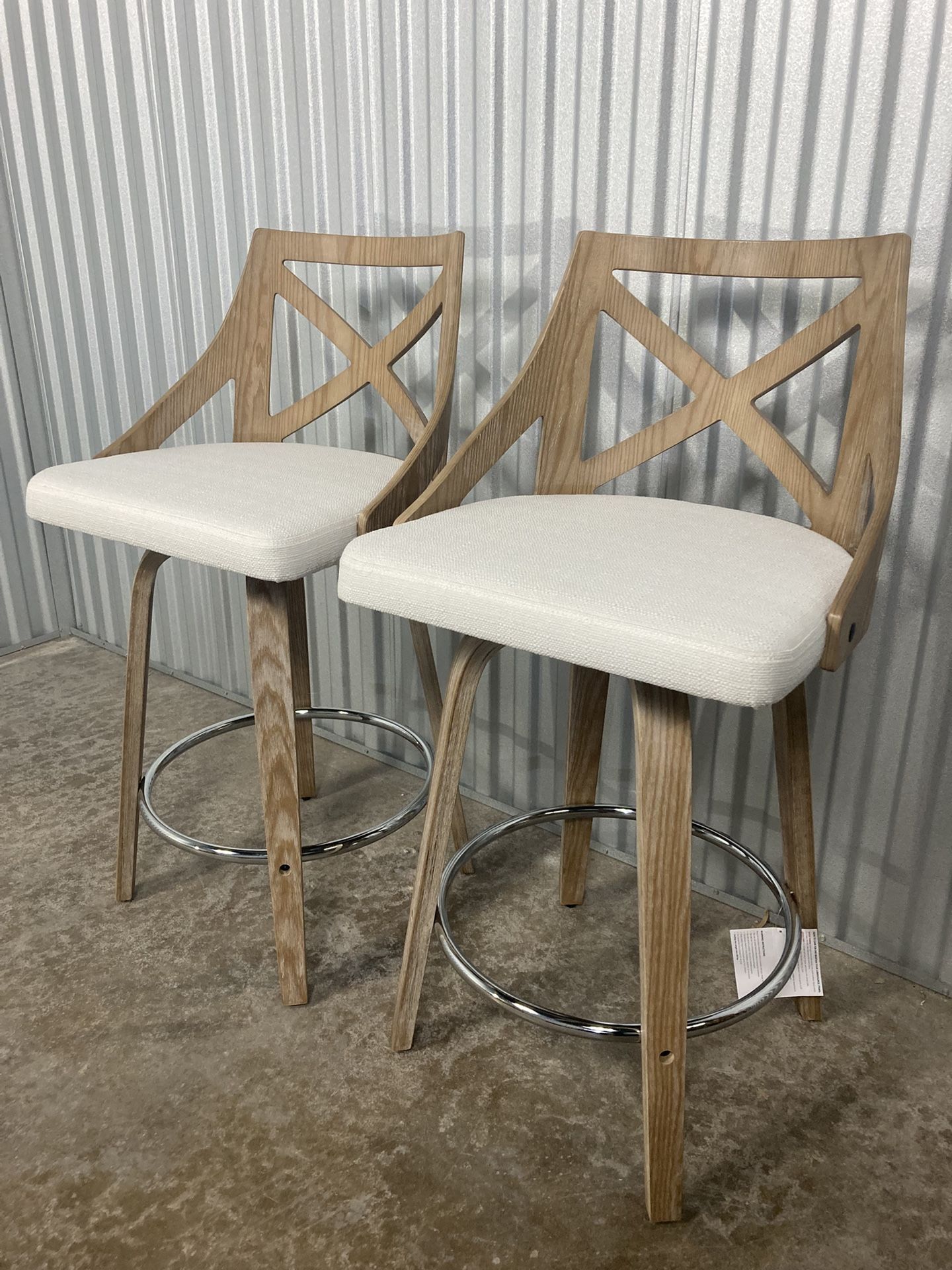 Charlotte Counter Stools – Set of 2 (Available in 24”, 27”, & 30” Seat Heights) ✨