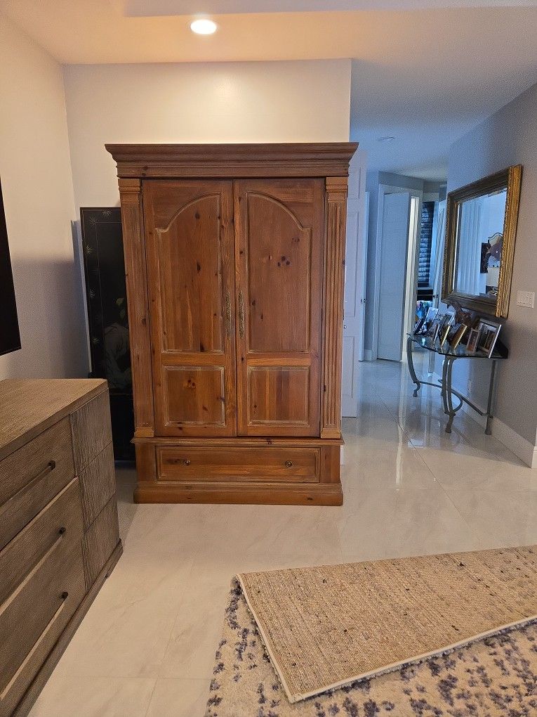Wardrobe Armoir Closet with TV storage
