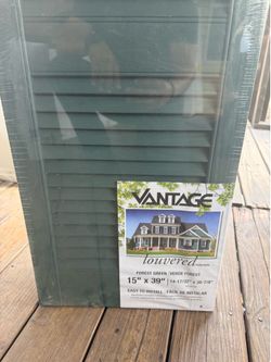Window shutters prime green