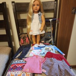 Our Generation Doll, Clothing, and A Scooter