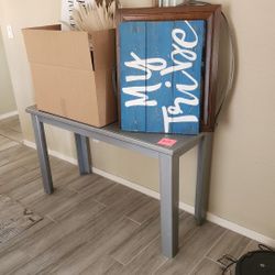 Gray end table
