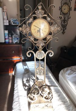 Metal antique beautiful clock