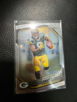 Josh Jacob's Packers Prizm Panini nfl SPORTS CARD!