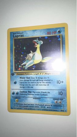 Lapras 1st edition Pokémon card