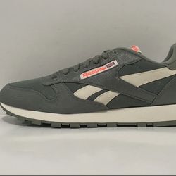 New Mens Reebok CL LTHR FY7547 Green White Size 8.5