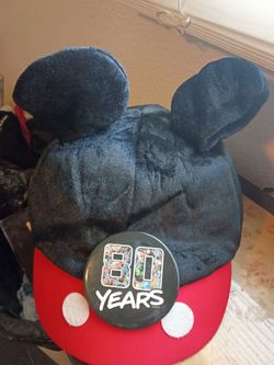 Disney Mickey Mouse Ear Hat 80 Year Anniversary