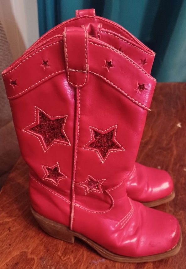 Red Cowgirl Boots With Stars By Gymboree