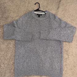 Banana Republic Men’s Wool Sweater Large Gray Grey