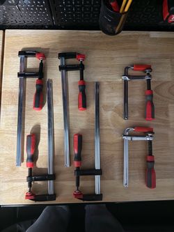 12 inch and 6 inch clamps.
