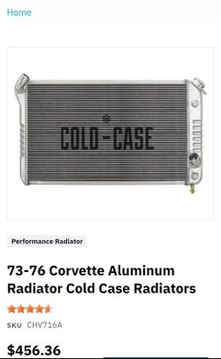 Cold case aluminum radiator