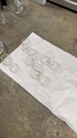 Vintage Crystal Liquor Cups