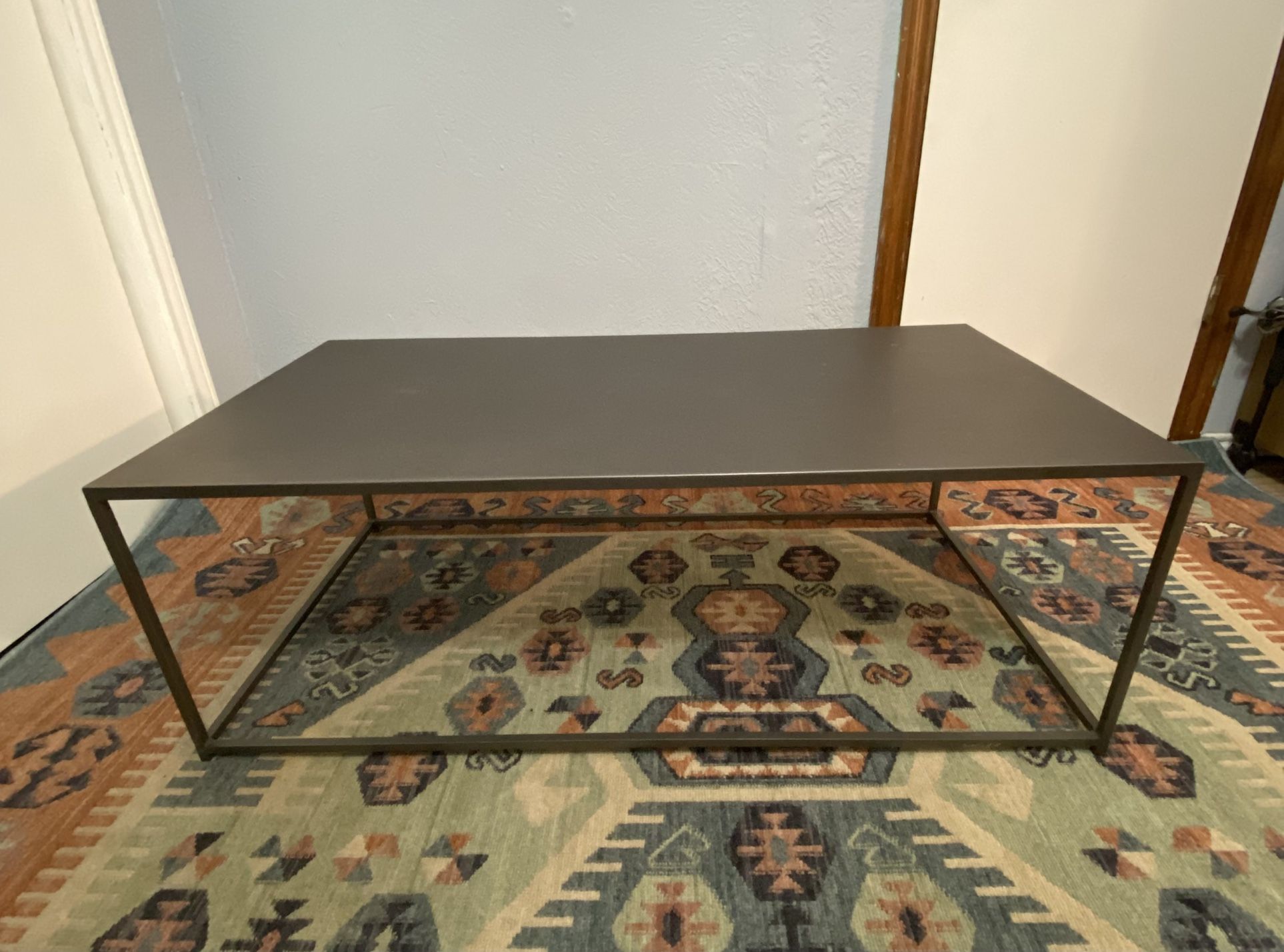 CB2 Mill Metal Coffee Table - Dark Gray