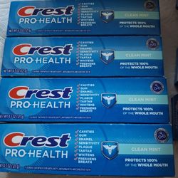 Crest Pro-health Clean Mint Toothpaste $12