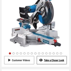 HERCULES 12 in. Dual-Bevel Sliding Compound Miter Saw with Precision LED Shadow Guide