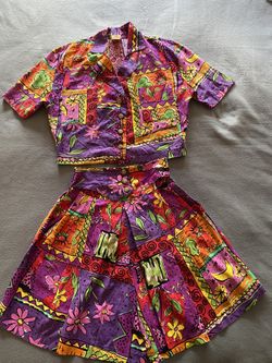 Matching Shirt and skirt pants size small