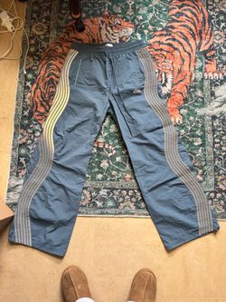 Erinm Blue wide leg track pants