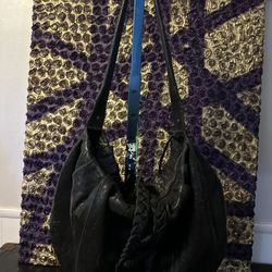 Sessun Black Leather Saddle Baggage 