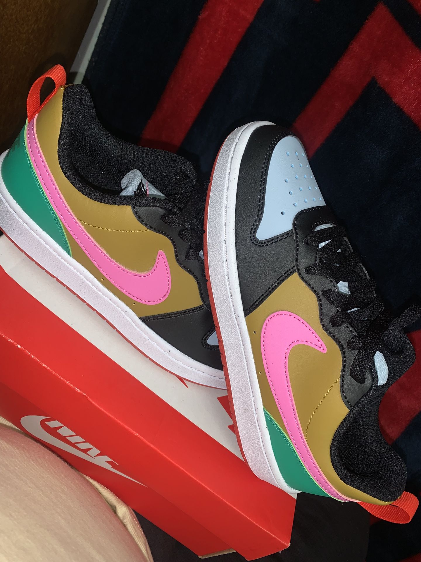 KIDS' NIKE BIG KID COURT BOROUGH LOW RECRAFT SNEAKERS