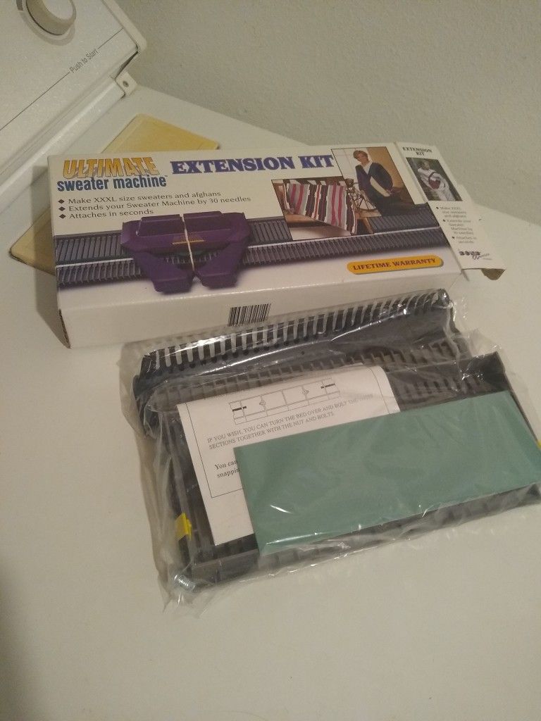NEW Bond America Ultimate Sweater Machine Extension Kit 30 Needles XXXL Capacity