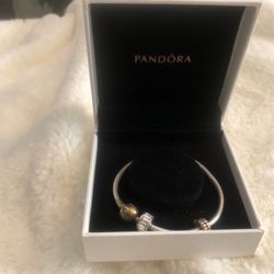 Pandora Charm Bracelet W/2 Charms