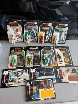 Vintage all original Kenner Star Wars complete/card back action figure lot toy doll