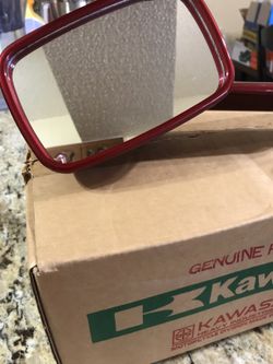 Kawasaki OEM 1990-1991 ZX 6 ninja left and right hand red mirror 56001-13692-L1