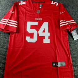 San Francisco 49ers Fred Warner Stitched Jersey New.