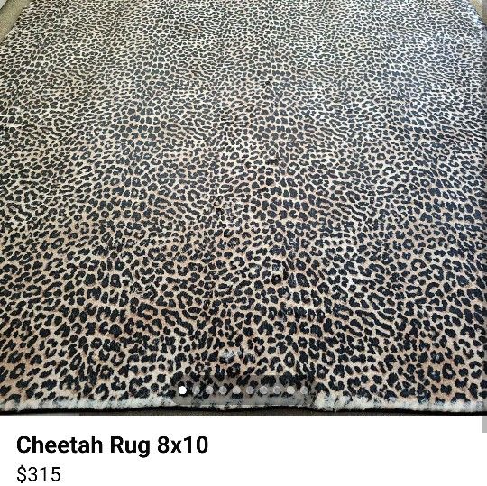 Cheetah Rug 8x10