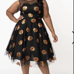 Pumpkins print Dress