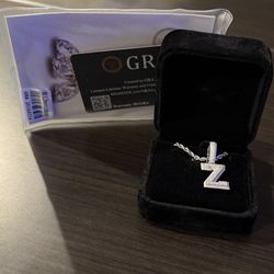 Moissanite Pendent With 925 Silver 