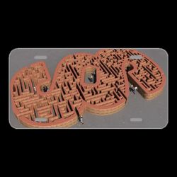 License Plate Novelty Car Front Paragraph Maze Passers By