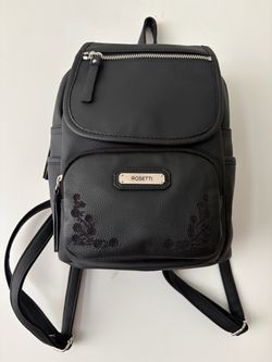 Black mini backpack