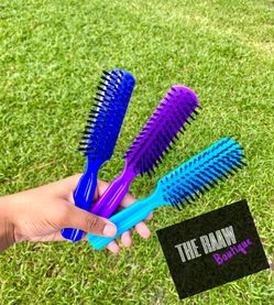 Colored hair brushes