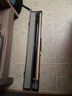 2 piece pool cue and case