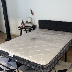 Queen Size Bed Frame & Headboard 