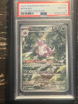 Pokémon Nidoking Illustration Rare #174/165 PSA 8 – Pokémon 151